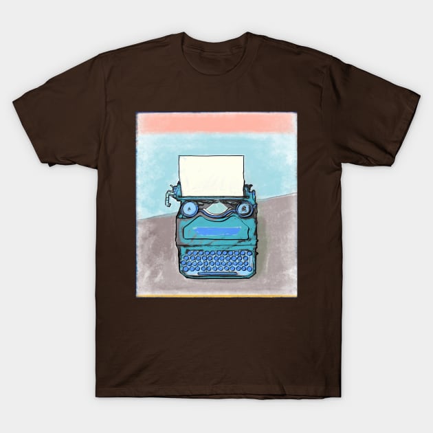 Writer's Muse -Corona Portable Typewriter T-Shirt by kpalana